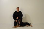 Canine unit officer and dog